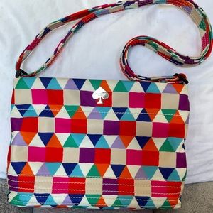 Kate Spade Geomatrix Multicolored Nylon Crossbody
